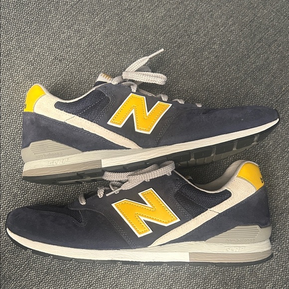 New Balance Men's Blue and Yellow Sneakers - Picture 4 of 5